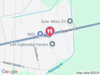 Kati Cukrászda Csorna a térképen