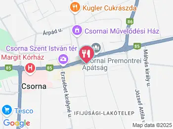 Megkajálsz Büfé Csorna a térképen