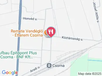 Remete Vendéglő & Panzió Csorna a térképen