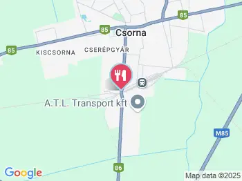 Sárkány Étterem Csorna a térképen