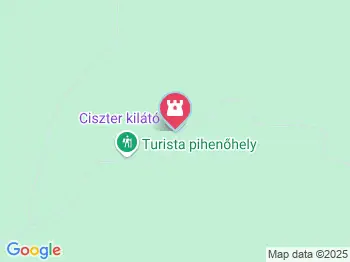 Ciszter kilátó Csörötnek a térképen