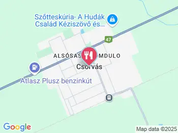 Kanyar Söröző Csorvás a térképen