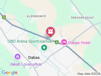 Áldó Jézus szobor Dabas a térképen