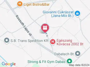 Dabas-Gyón Miloszerni Vendégház Dabas a térképen