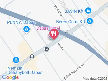 Dabas Hotel Dabas a térképen