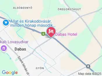 Dabas Motel Dabas a térképen