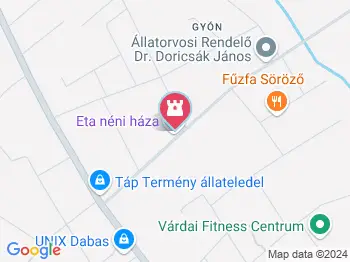 Eta néni háza Dabas a térképen