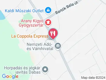 La Coppola Express Dabas a térképen