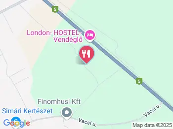 London Vendéglő Dabas a térképen