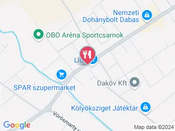 Mandarin Étterem Dabas a térképen