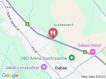 Nautilus Étterem & Panzió Dabas a térképen