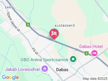 Nautilus Panzió Dabas a térképen