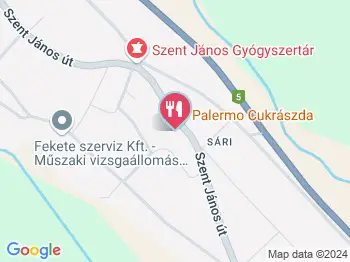 Palermo Cukrászda Dabas a térképen