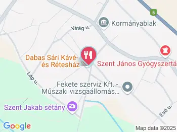 Sári Rétesház Dabas a térképen