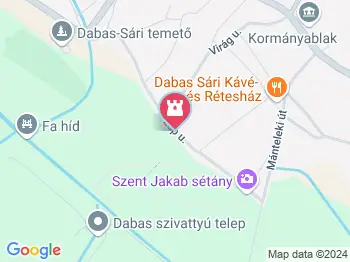Szent Jakab Sétány Dabas a térképen
