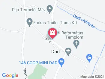 Trianon emlékmű Dad a térképen