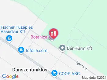 Botanica Étterem Dánszentmiklós a térképen