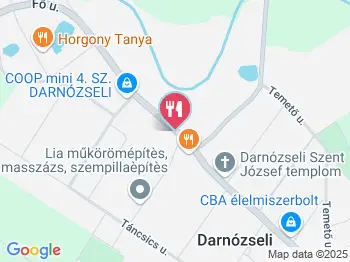 Cyprinus Étterem Darnózseli a térképen