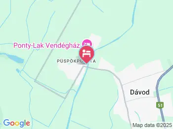 Hotel Fortuna Dávod a térképen