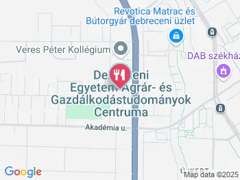 Agrár étterem Debrecen a térképen