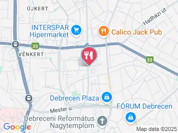 Akropolisz Gyros Debrecen a térképen