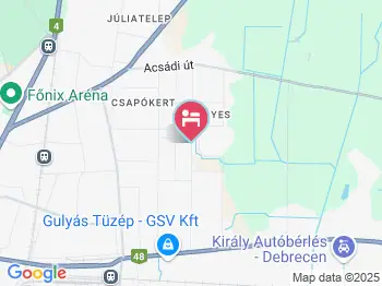 Aranypatkó Panzió Debrecen a térképen