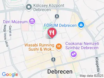 Árkád Kávézó Debrecen a térképen