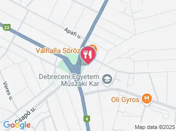 Árpád Burger Debrecen a térképen