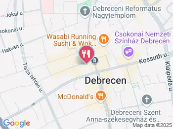Ász Salátabár Debrecen a térképen