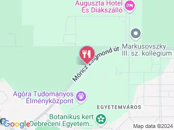 Auguszta Kávézó Debrecen a térképen