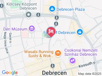 Hotel Kálvin Debrecen a térképen