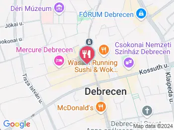 Borterasz Debrecen a térképen