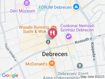 Cafe Frei Debrecen Főtér Debrecen a térképen