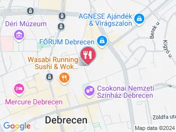 Cafe Green Wood Debrecen a térképen