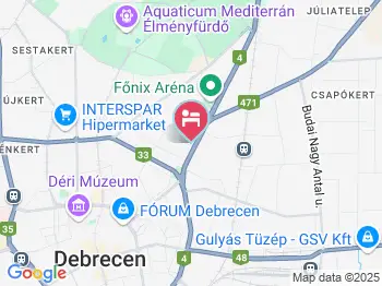 Campus Hotel Debrecen a térképen