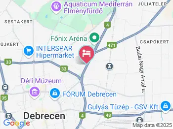 Campus Hotel Debrecen a térképen