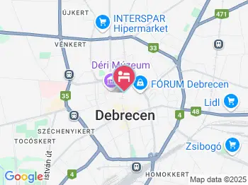Centrum Hotel Debrecen a térképen