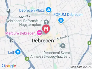 Croco Cafe Debrecen a térképen