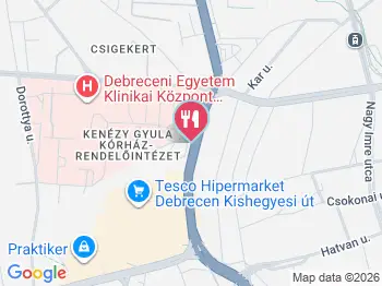 Csakhal Bisztró - Belváros Debrecen a térképen