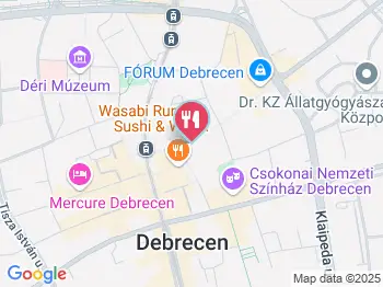 Csapó Fagyizó Debrecen a térképen