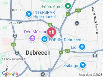 Csapó Főzelékbár és Pizzéria Debrecen Debrecen a térképen