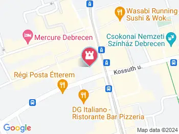 Csokonai Nemzeti Színház Debrecen a térképen
