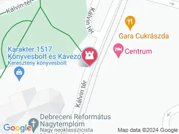 Csokonai Vitéz Mihály szobra Debrecen a térképen