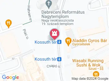 Debrecen felirat Debrecen a térképen