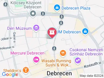 Debrecen-Nagytemplomi Református Egyházközség Debrecen a térképen