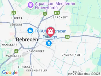 Debreceni erdei tanösvény Debrecen a térképen