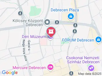 Déri Múzeum Debrecen a térképen