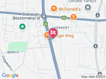 Dózsa Magánszállás Debrecen a térképen