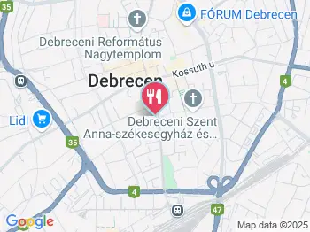 Duna Döner Debrecen a térképen