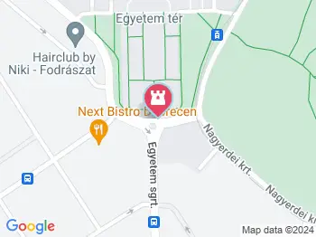Egyetem tér Debrecen a térképen